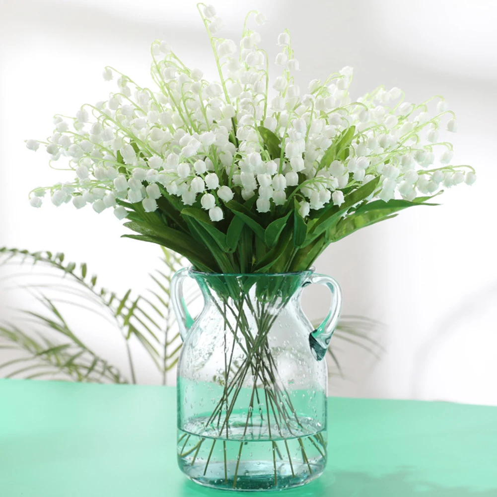 Имитация белого Белла орхидеи искусственный цветок колокольчик Свадебный декор