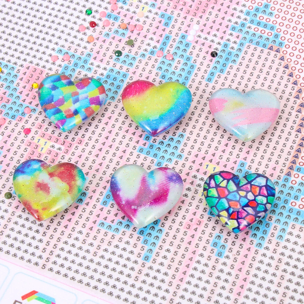 Держатель для бумаги в форме сердца алмазный магнит картин инструменты вышивки