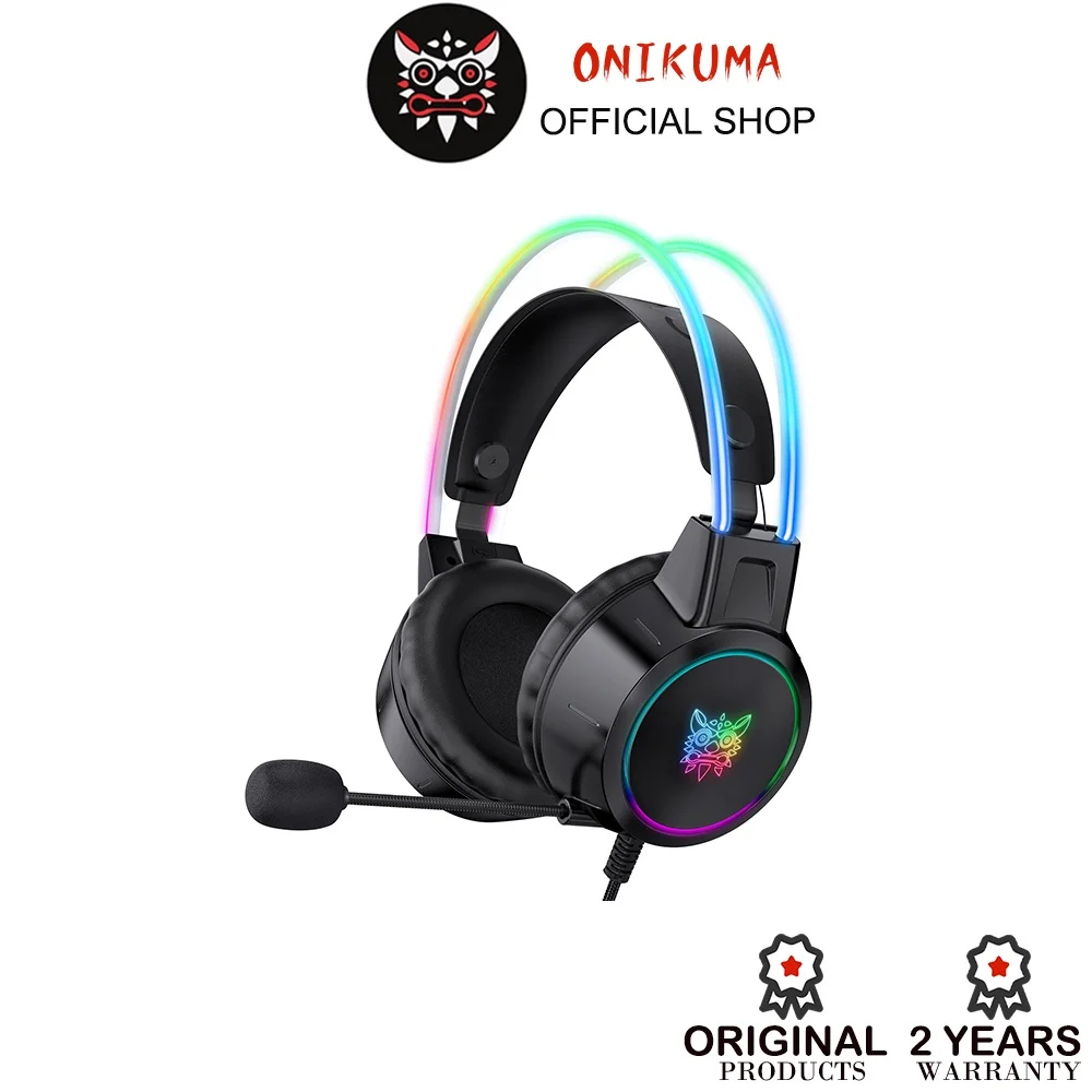 

Onikuma X15 PRO Premium Stereo Gaming Headphone Gaming Headset Surround Sound Music With Microphone Rgb 3.5 Mm Wired For Pc
