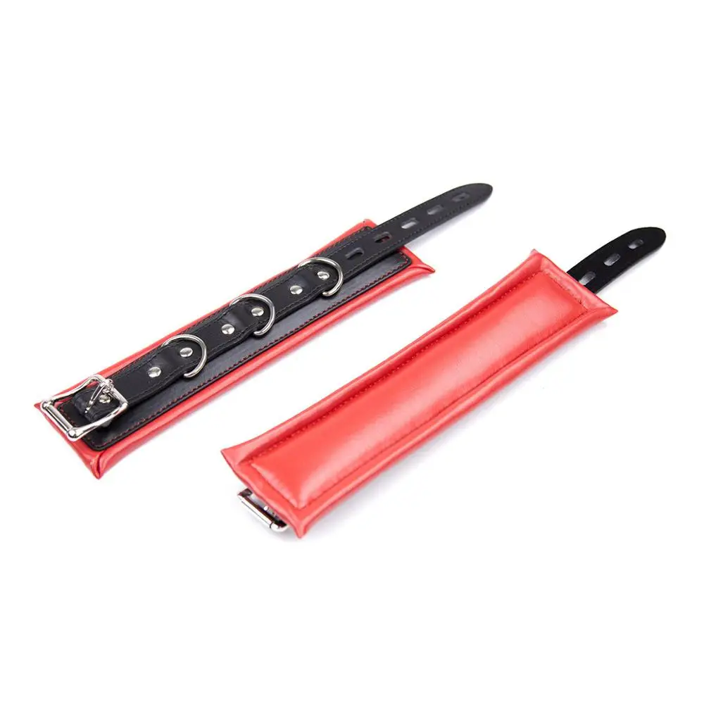 Наручники из искусственной кожи на запястье и лодыжки регулируемый плюшевый