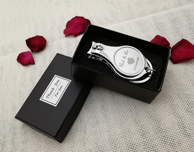 100 Personalized Wedding Favors for Guests - Multifunctional Wine Opener, Keychain, and Nail Clippers image 5