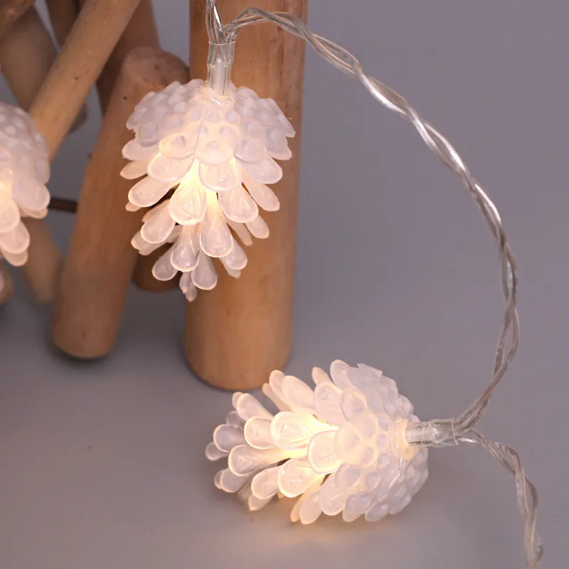 Рождественское украшение для дома Светодиодная гирлянда в форме елового конуса