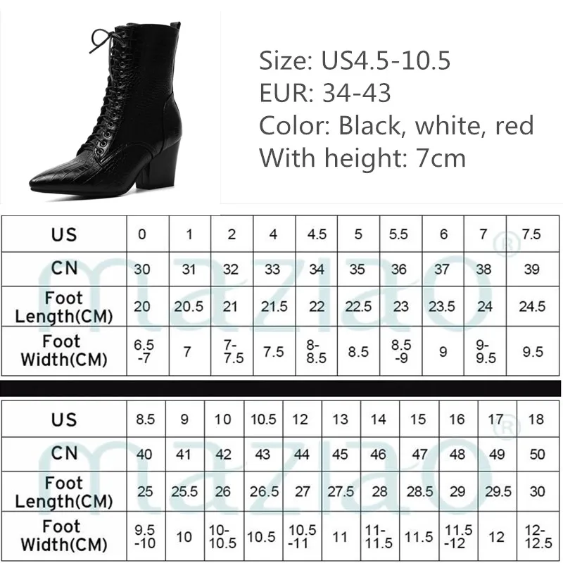 

Ankle Strap High Heels Women Boots Pointed Toe Cross-tied Footwear Zip Female Booties Pu Shoes Woman Winter 2020 Plus Size34-43