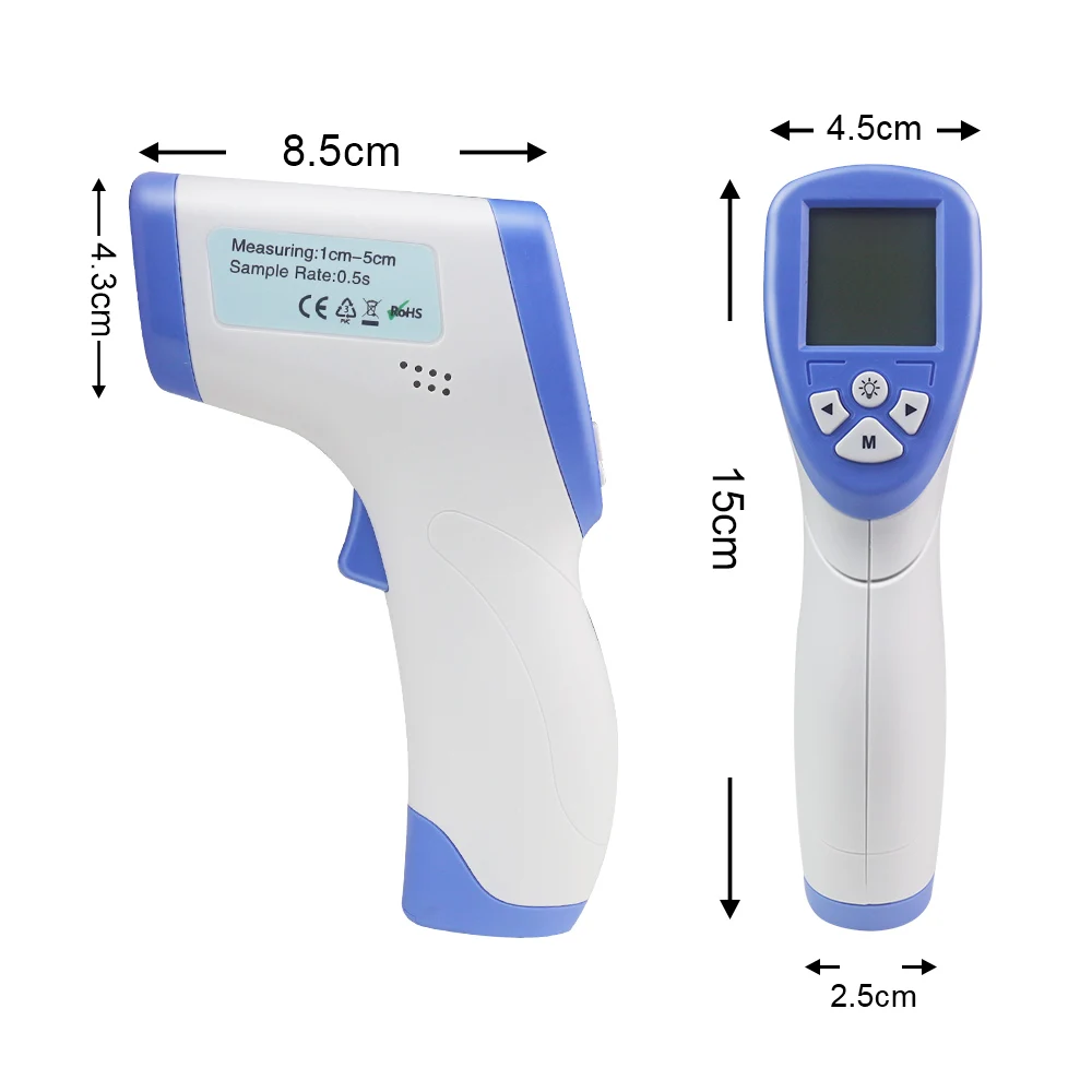 Бесконтактный ИК термометр Ручной цифровой инфракрасный прибор для измерения
