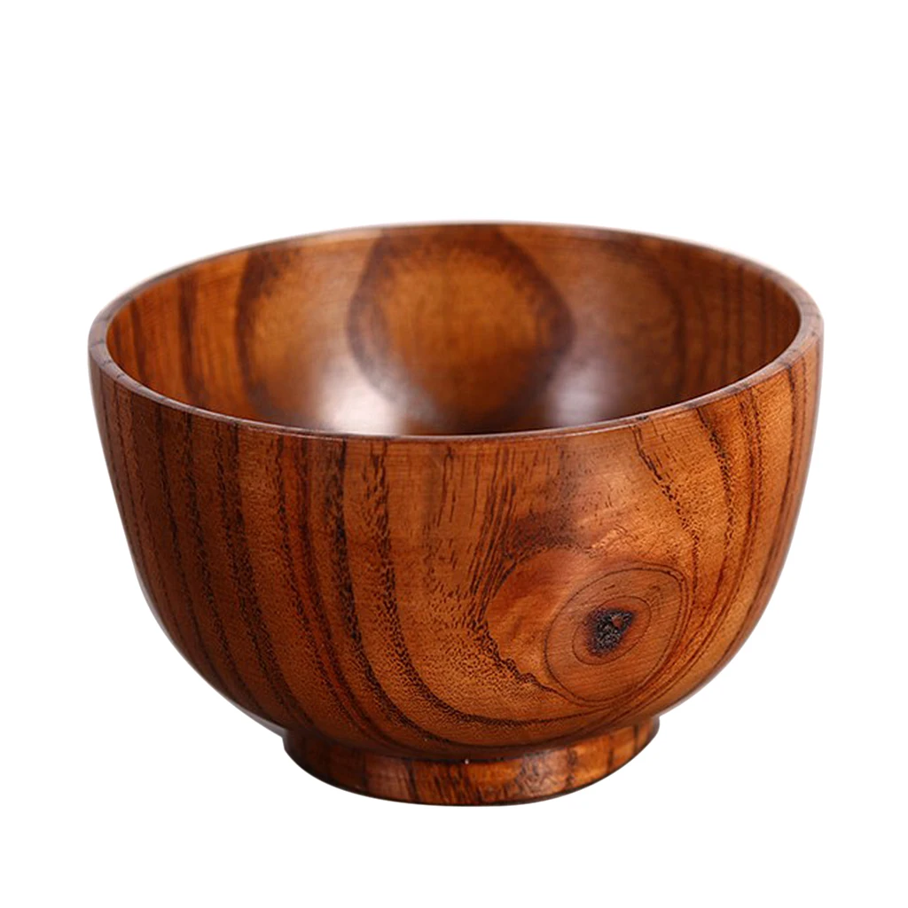 Натуральная Деревянная миска китайские пищевые контейнеры Посуда Кухонная