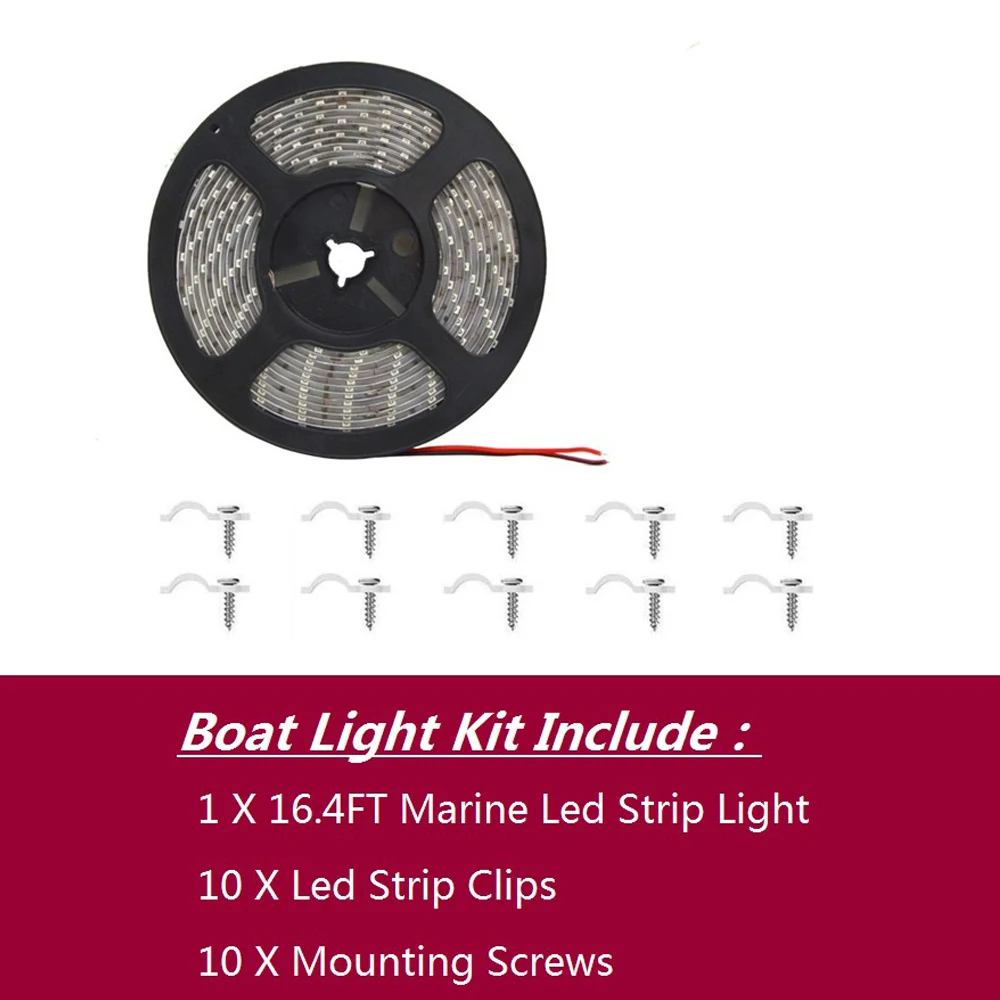Понтон Лодка свет морская Светодиодная лента для утка Джон Басс лодка парусная каяк светодиодное гибкое