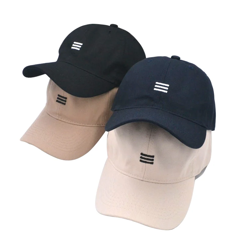

2021 New Baseball Cap Simple Hat Three-bar Baseball Cap Women Men Soft Top Casual Curved Brim Caps Tide Brand Summer бейсболка