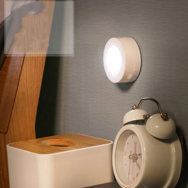 

Wall Led Light Indoor Wardrobe Cupboard Lamp Cabinet Lights Battery Operated Night Light Home Bedroom Kitchen Closet Night Lamp