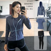 yoga clothing sports suit loose breathable gym tights set slimming quick drying fitness women oversized workout clothes