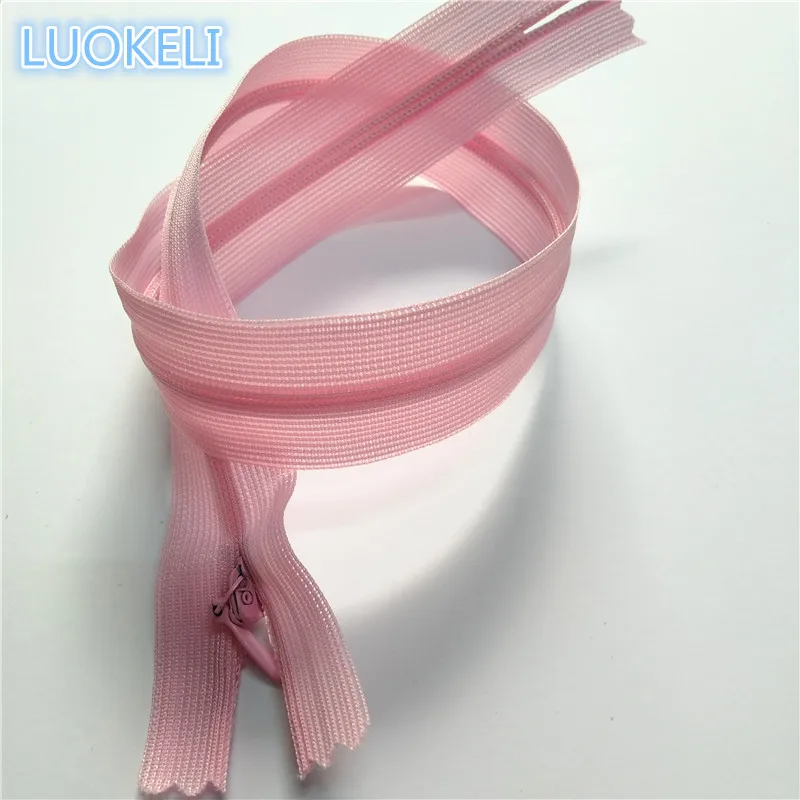 Pink 30 см(12 дюймов) 10 штук 3# шелк скрытая молния пользовательский процесс шитья многоцветная опционально - Цвет: Pink