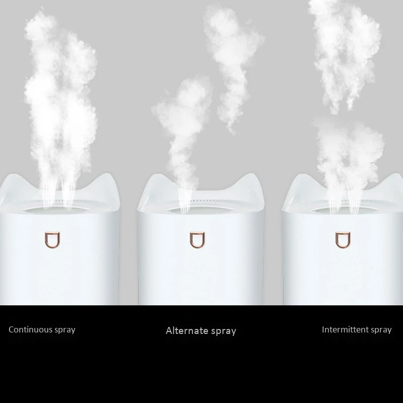 

New Home Air Humidifier Double Nozzle Cool Mist Aroma Diffuser with Colorful Light Ultrasonic USB Humidificador