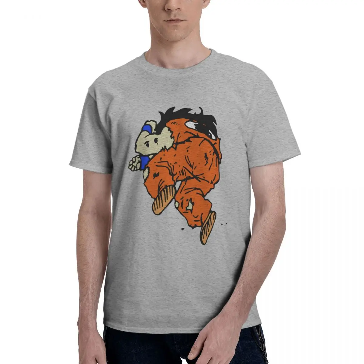 

Bandai Dragon Ball Goku T-Shirt Men Anime Awesome Cotton Tee Shirt Crewneck Short Sleeve T Shirts Gift Idea Clothes