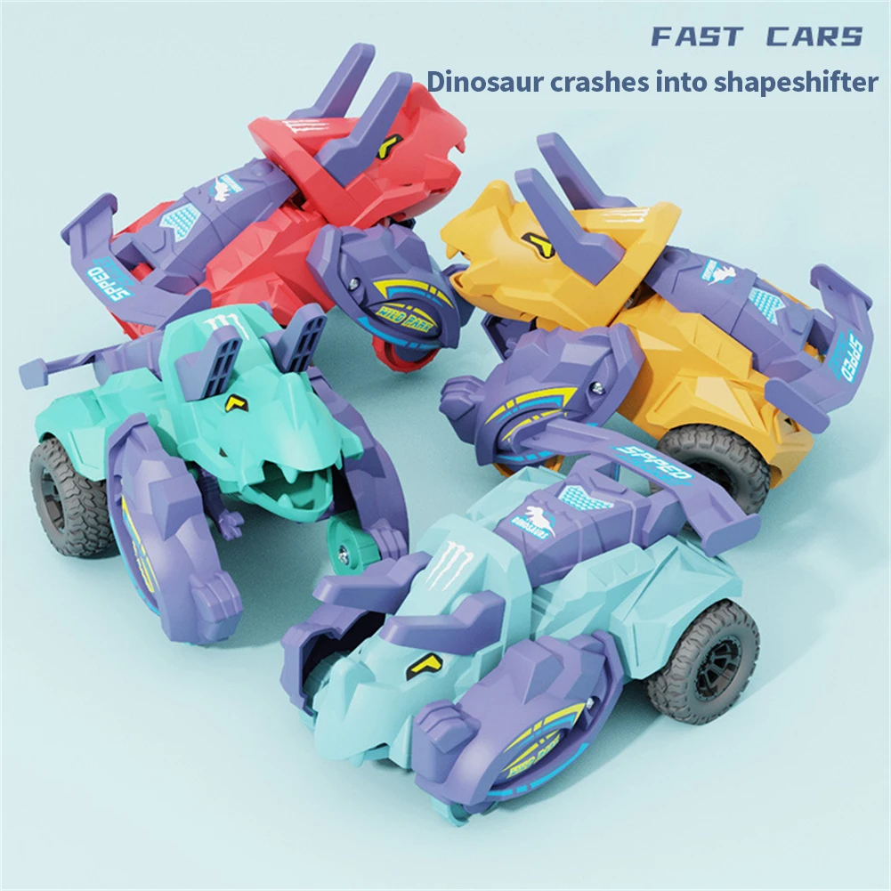 

Puzzle Triceratops Inertial Car Children's Toys Impact Deformation Cognitive Learning Climbing Toys Parent-child Interaction