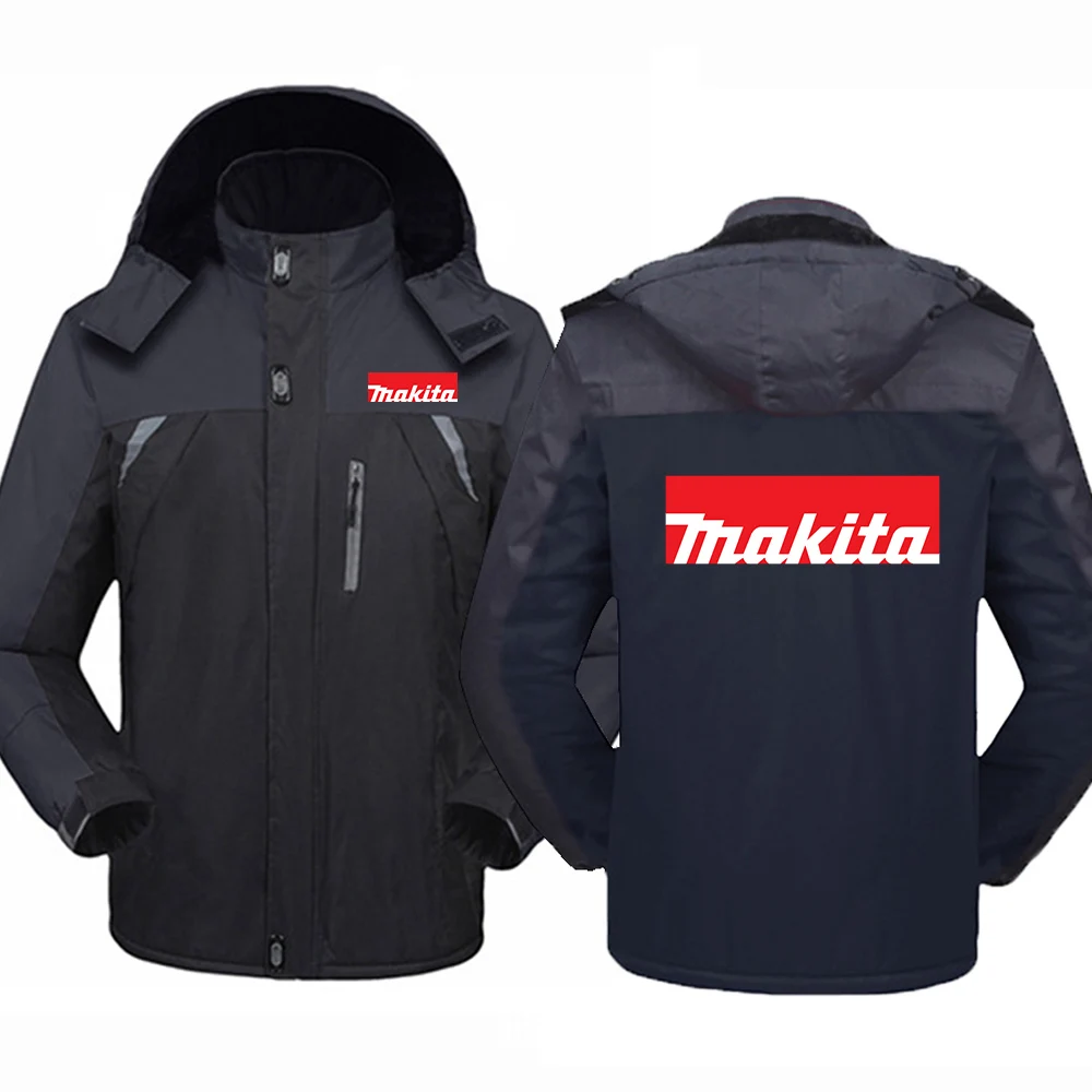 

2021 Makita Logo Thicken Windbreaker Coats Waterproof Warm Outdoor Couples Cold-Proof Mountaineering Comfortable Clothing Jacket