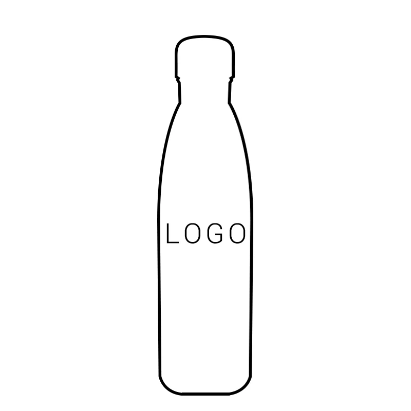 With LOGO Print Термос с принтом логотипа из нержавеющей стали Термокружка Термочашка термобутылка для термопары воды - Цвет: With LOGO Print