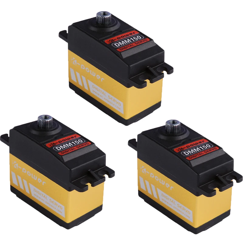 Цифровой сервопривод K power DMM150 15 кг металлическая шестерня масштаб 1/8 1/10
