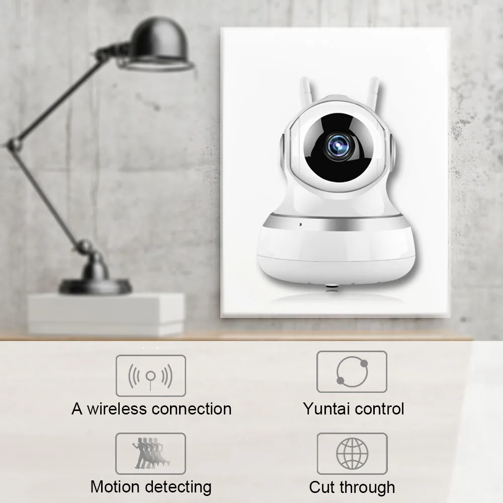 Интерактивная белая ip-камера 1080P wifi беспроводная домашняя безопасность PTZ CCTV