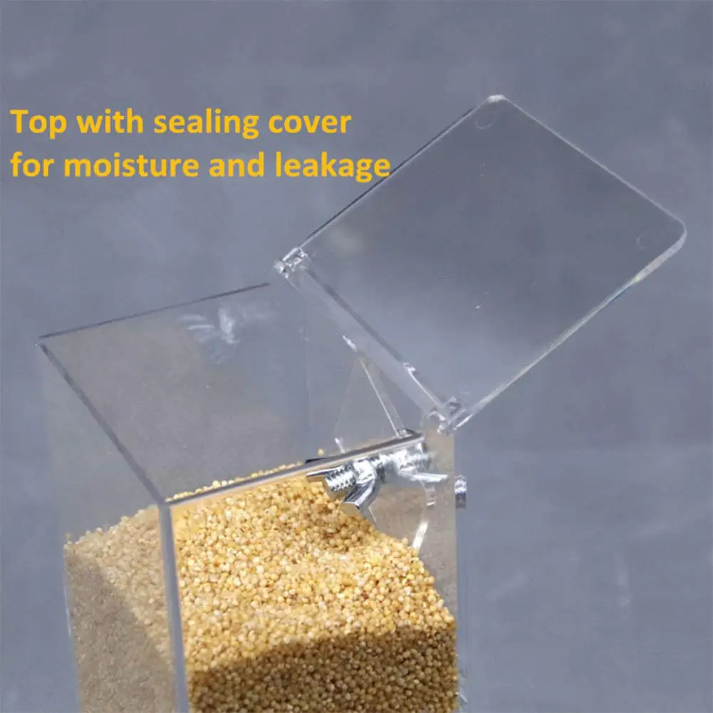 Yfashion Transparent Automatic Feeder for Mini Pet Birds Myna Parrots