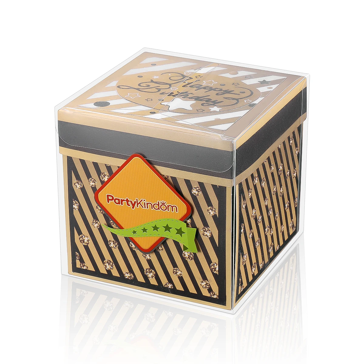 partykindom Coffee Birthday Paper Cake Creative Surprise 3D Wish Card Gift Box Explosion Pop Up Greeting Papercraft | Дом и сад