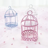 decorative bird cage ornament durable wear resistant iron wedding garden decor candle box for party photograph props