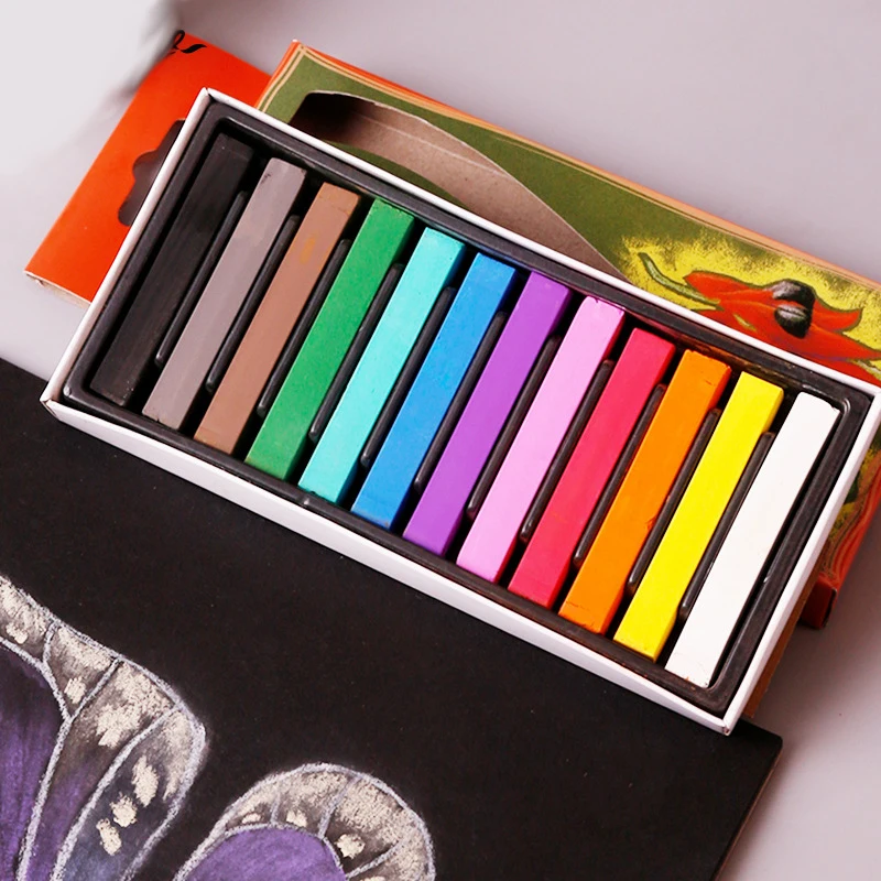 Набор мелков для сухой живописи 12/36 цветов детская художественная живопись