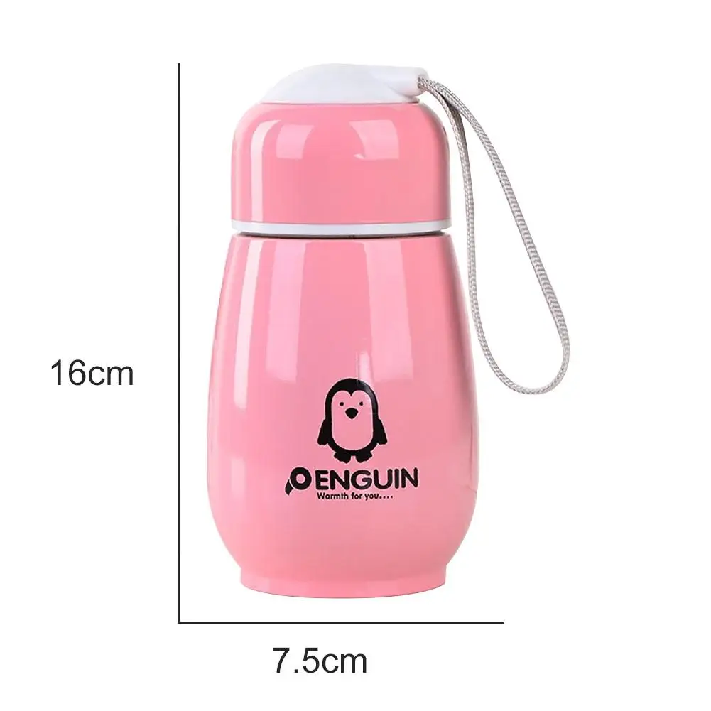 300ml Water Bottle Thermos Cute Lovely Penguin Portable Sport Travel Outdoor Mini Vacuum Flasks Multicolor Cartoon Mug Wholesale | Дом и сад