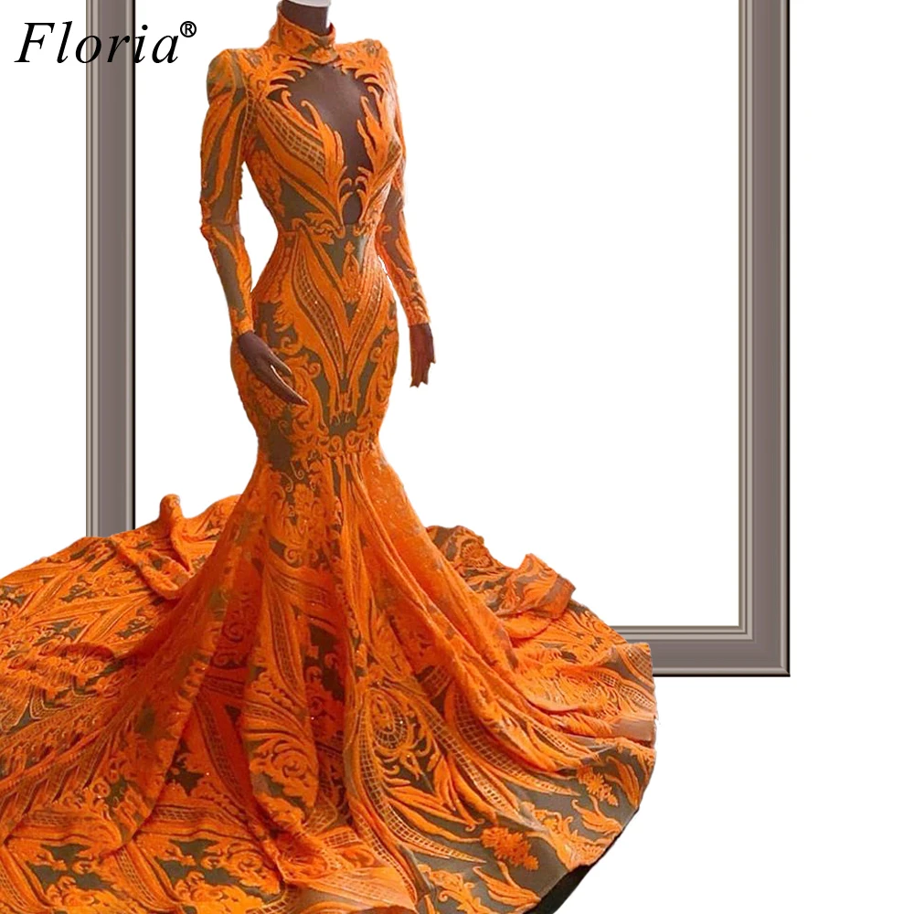 Арабское Кутюрье вечерние платья с длинным рукавом Элегантные русалки для