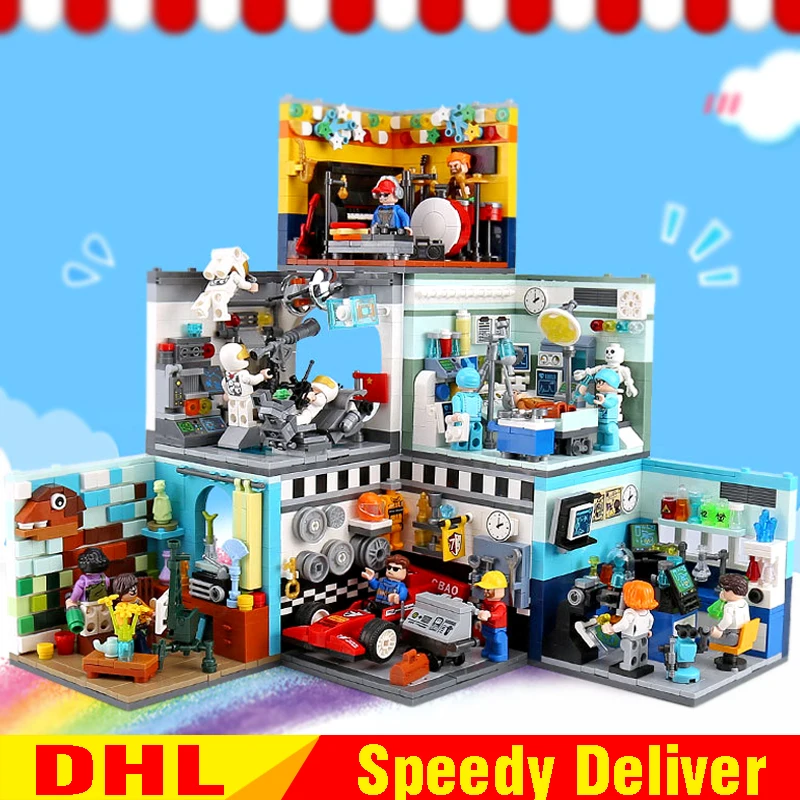 Оригинальные наборы для строительства дом будущих снов блоки кирпичи