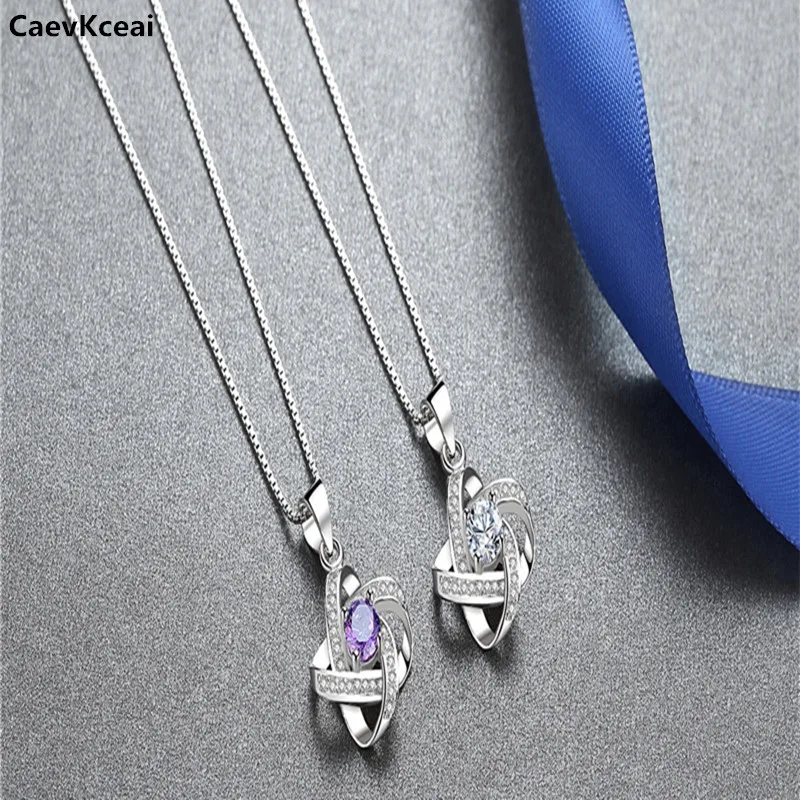 Женское Ожерелье с четырехлистным клевером CaevKceai ювелирное изделие из 100%