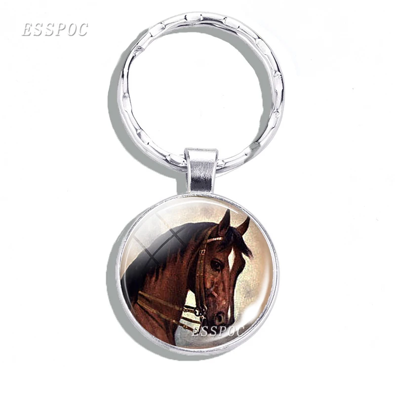 Брелок лошадь милый конь кабошон брелок ювелирные изделия животное подвеска для