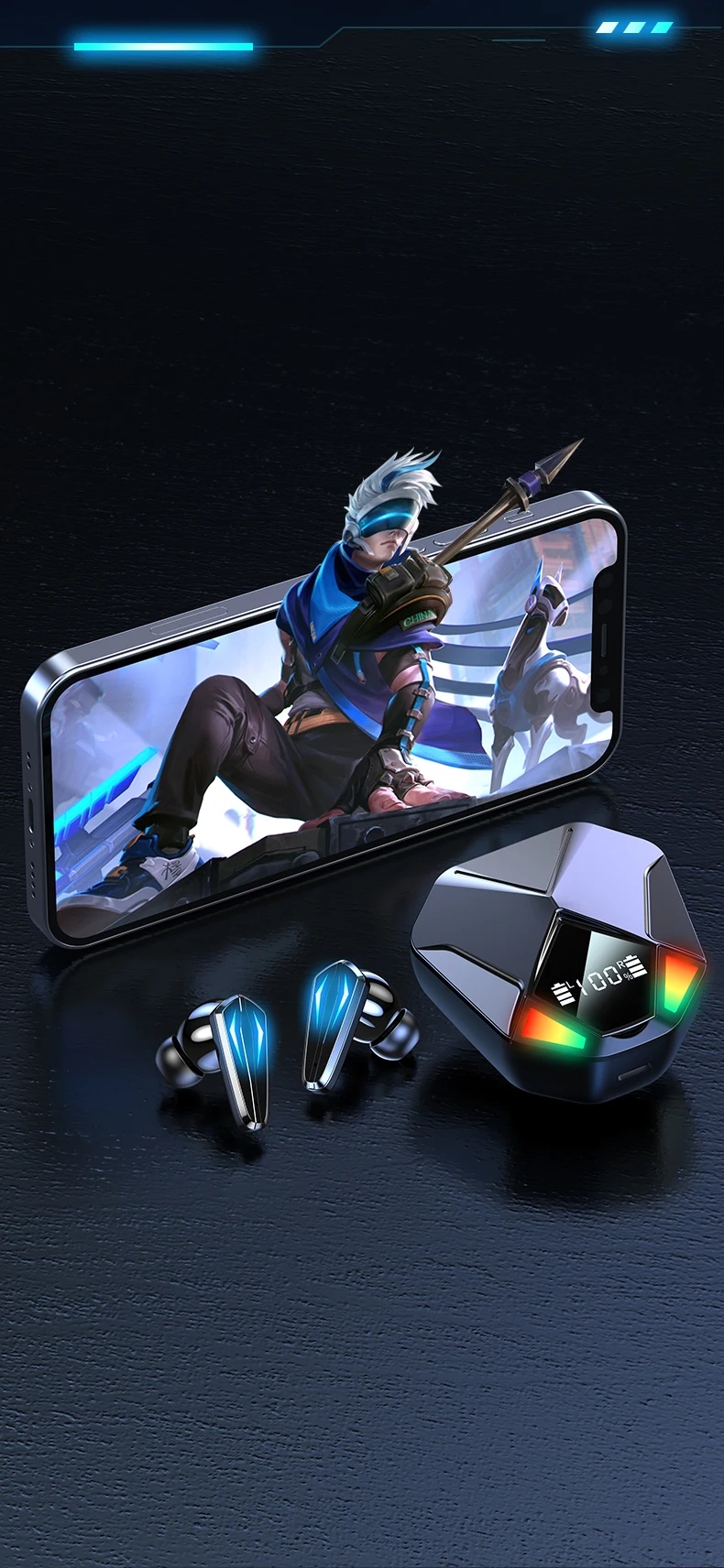 

V5.1 Stereo Wireless Headset Waterproof Mini Headset X6 Earplug Sports Game Headset Suitable For Android And Other Smart Phones