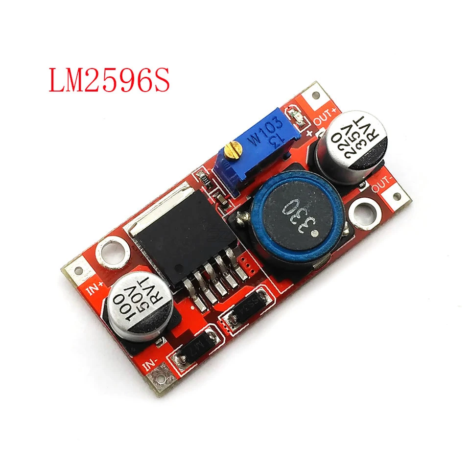 LM2596S Регулируемый понижающий модуль питания с защитой от обратного соединения 3 6