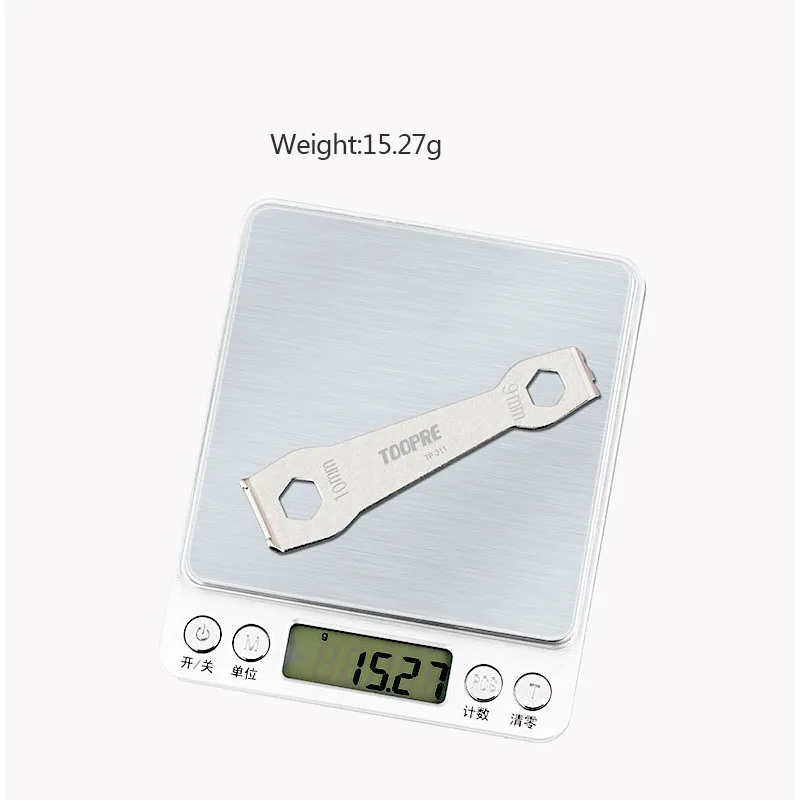 Велосипедный спорт зубы ногтевой пластины фиксированный гаечный ключ с плоским