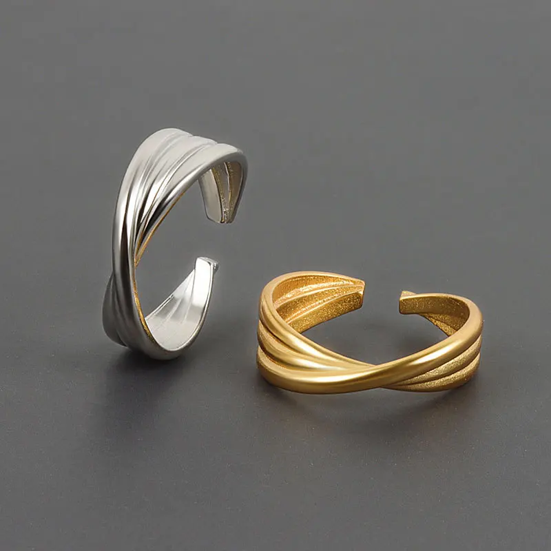 

Design Sense Gold Color Rings for Woman New Korean Jewelry Party Fashion Girl's Unusual Gothic Ring Jewelry 2021 Jewelry