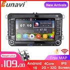 Автомагнитола Eunavi 2 Din Android 10 для VW Passat B6 CC Polo Golf 5 6 Jetta Tiguan Touran Skoda Octavia мультимедиа 7 дюймов IPS GPS