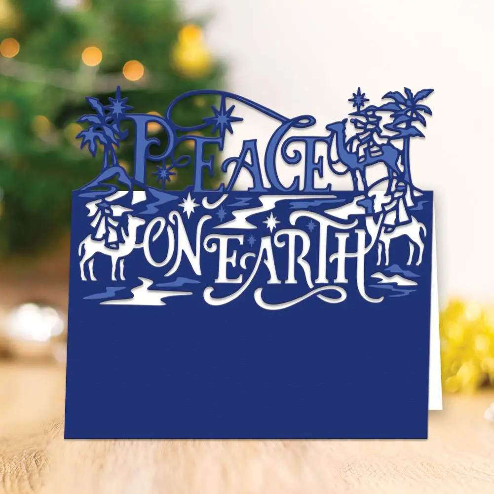 

Mmao Crafts Metal Steel Cutting Dies Peace on Earth Stencil For DIY Scrapbooking Paper/photo Cards Embossing Dies