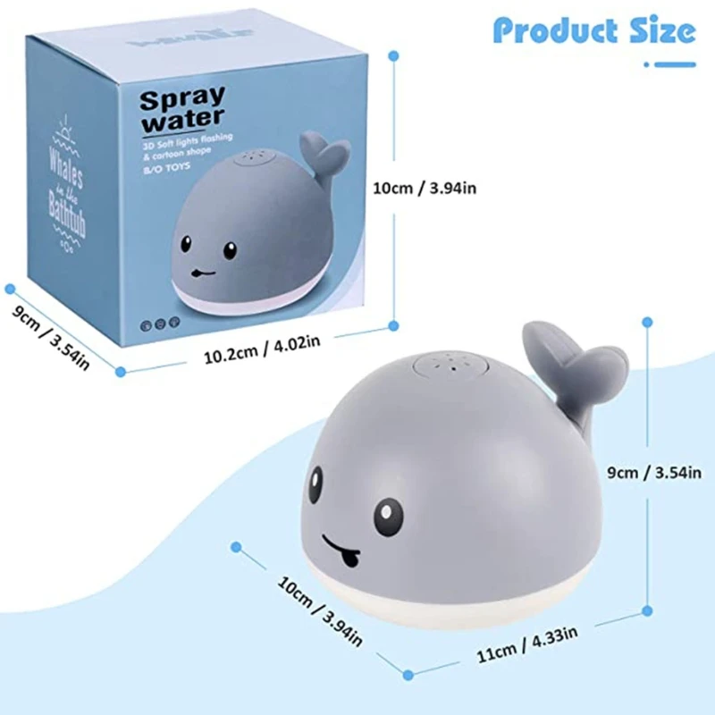 

1Set Electric Bath Toy Water Playing Cartoon Musical Spray Bathing Accessories K3NE