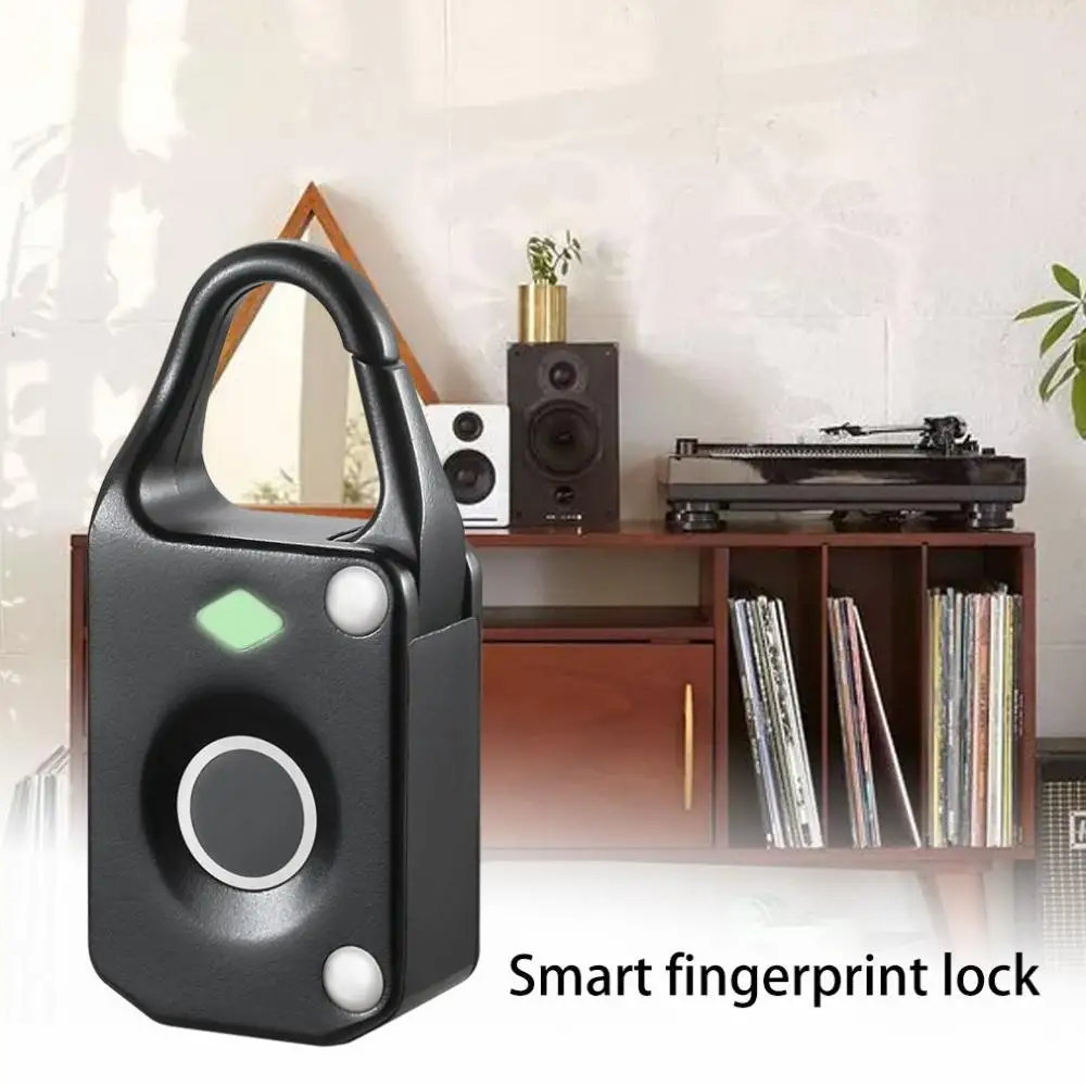 

Professional Fingerprint Padlock Electronic Intelligent Padlock Non-password Lock Household Locker Anti-theft Fingerprint Lock