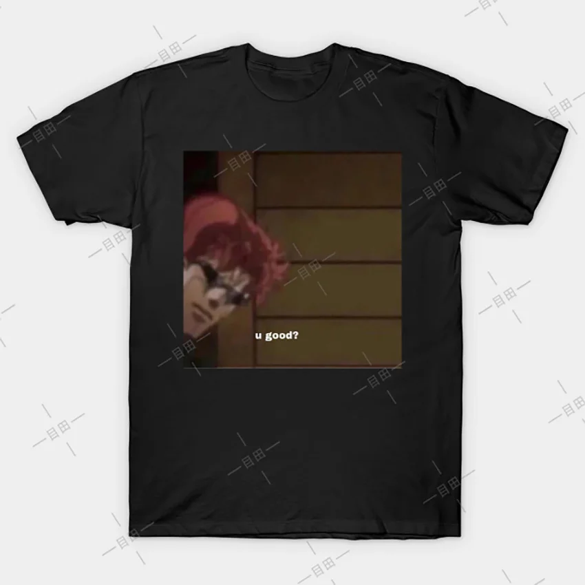 Футболка Kakyoin u good? футболка с рисунком из аниме Невероятные приключения Джоджо