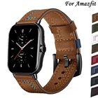 Ремешок кожаный для Amazfit GTS22eGTS2 MiniGTR 42 мм47 ммGTR22estratos 3, браслет для часов Amazfit bippace, 20 мм22 мм