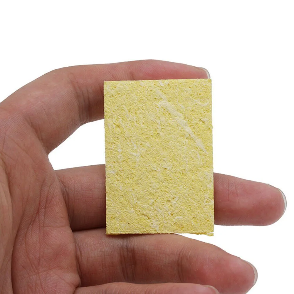 

50pcs Yellow Soldering Iron Cleaning Pads Sponge Solder Welding Iron Tip Sponges Rectangular 50x35x2mm