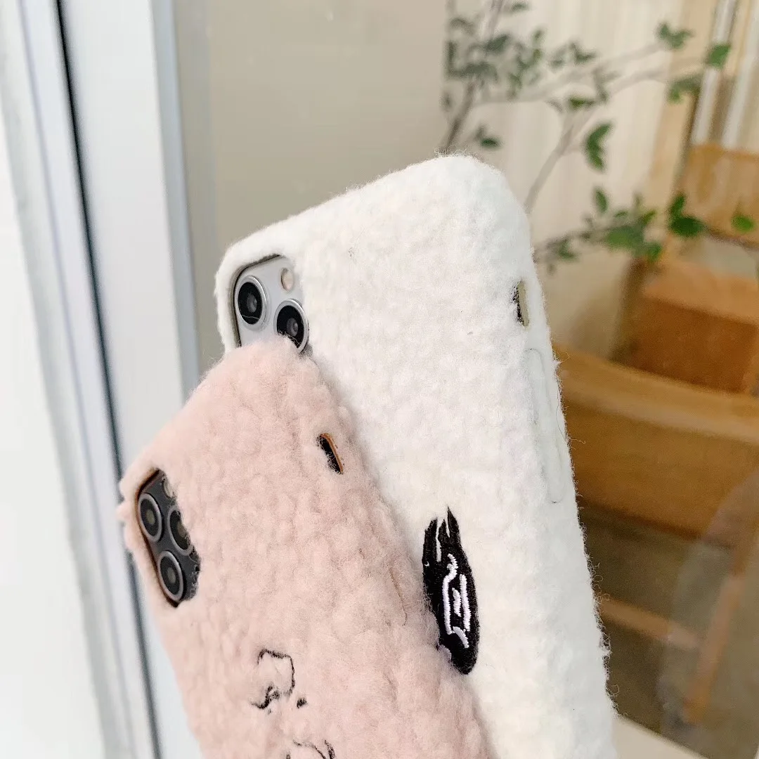 Hot Plush Charlie Brown Peanut beagle dog phone case for iphone 7 7plus 8 8plus cover 11 pro x xs max xr wool coque |