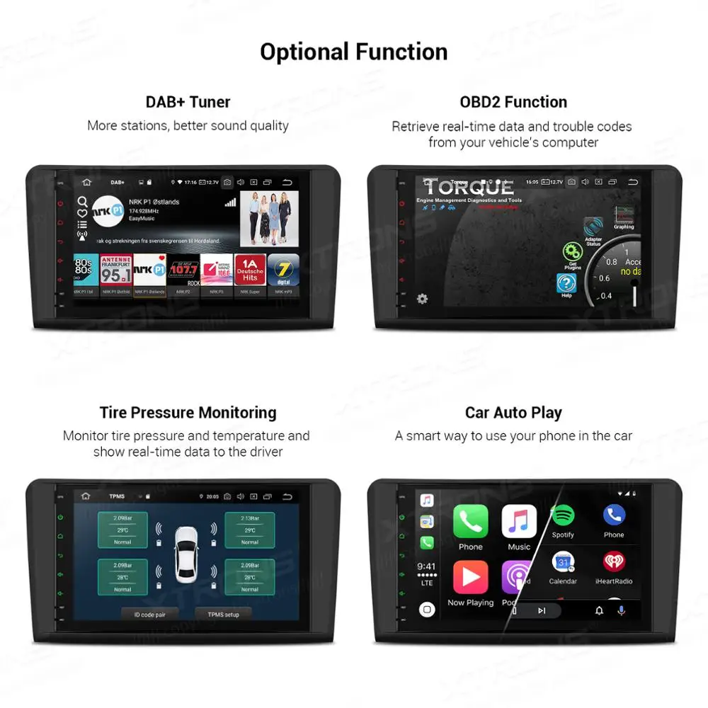 XTRONS Android 10 Qualcomm Bluetooth 5 0 автомобильный стерео плеер радио GPS для Mercedes Benz W164 ML300 ML350
