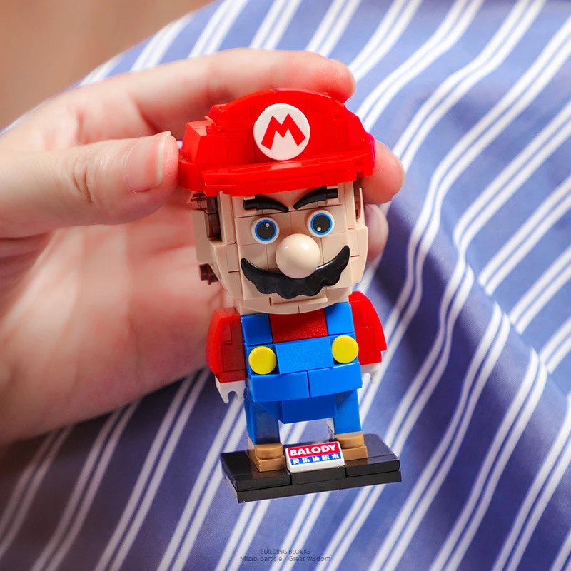 

Mini Square Head Building Blocks Cartoon Game Doll Building Blocks DIY Game Characters Assembled Building Blocks Children's Toys