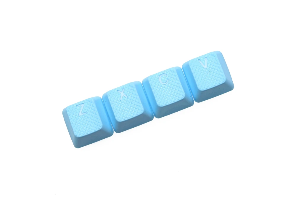 4 key ZXCV Light B Taihao резиновые игровые колпачки набор Прорезиненные Doubleshot Cherry MX OEM профиль 4 ключа zxcv пурпурный светло-голубой неоновый желтый неоновый зеленый - Цвет: 4 key ZXCV Light B