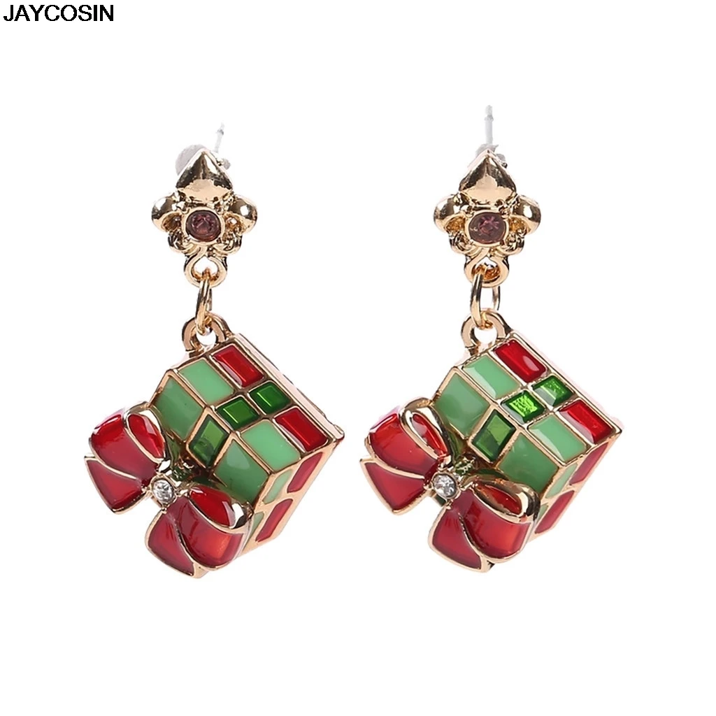 Новые рождественские серьги кулон Рождественская елка снежинка Антилопа Санта