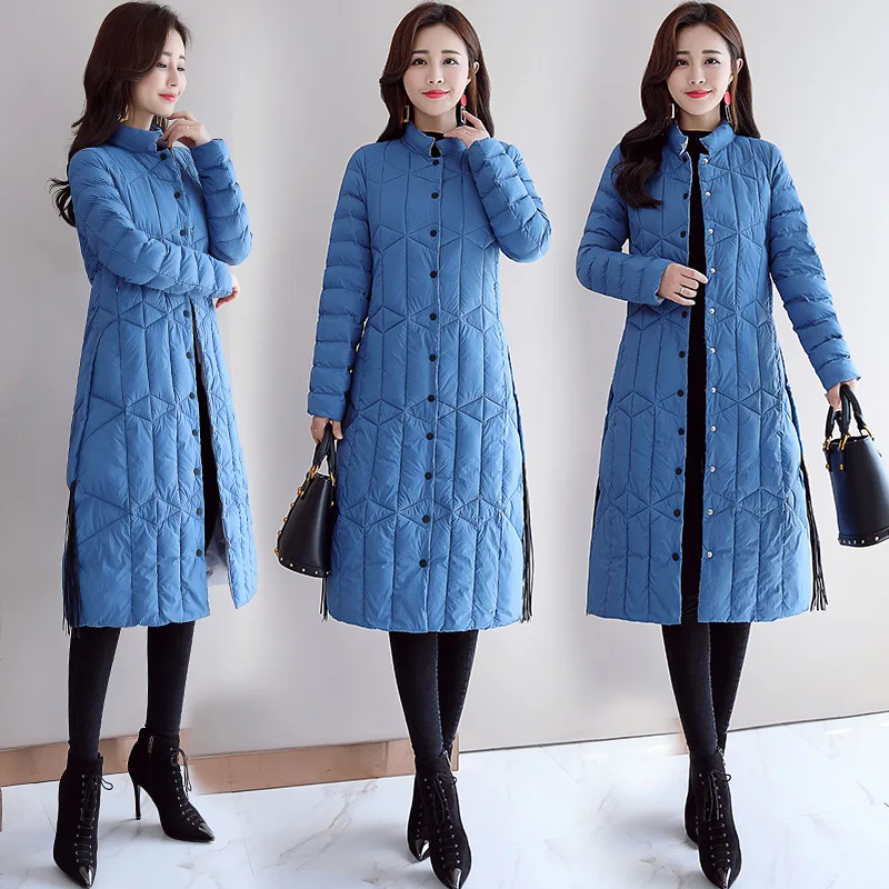 Зимнее пальто женская одежда 2020 парка Корейская теплая куртка женские длинные
