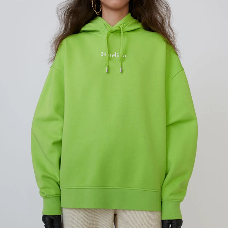 Осень-зима 2019 базовая однотонная толстовка унисекс брендовые классические топы