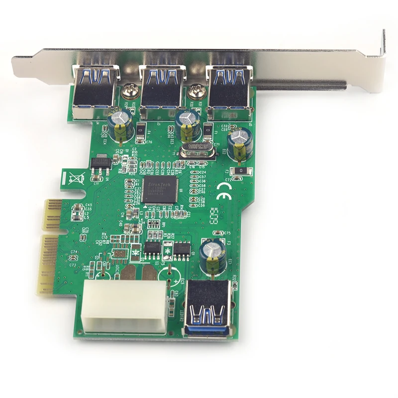 Карта расширения USB 3.0 PCI-e Адаптер PCIe USB3.0 3 внешних + 1 внутренний USB-конвертер PCI Express