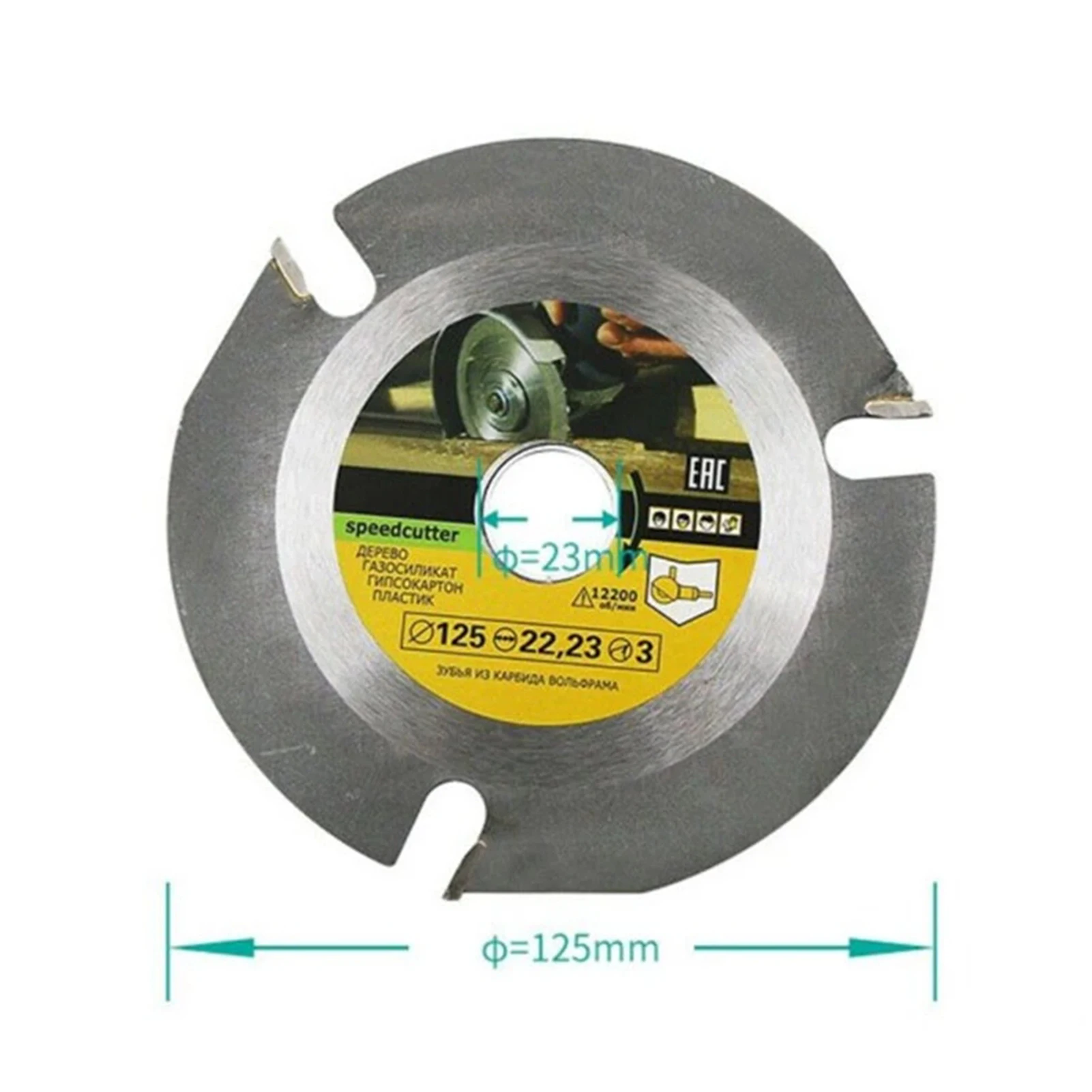 

Grinder Wood Cutting Disc Circular Carbide Saw Blades Woodcarving Tool for Angle Grinder Multi-function Three-tooth Saw Blade